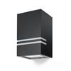 Garden wall lamp 1xGU10 IP44 black