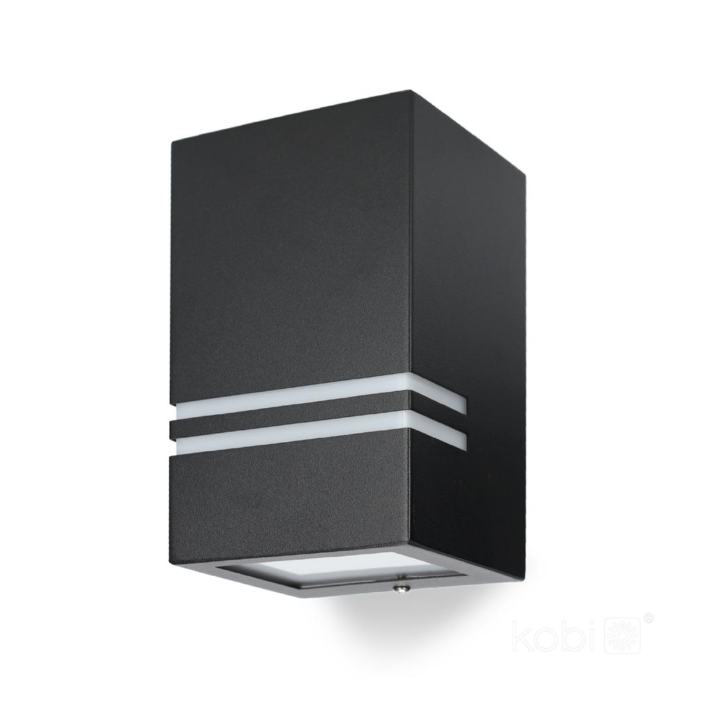 Garden wall lamp 1xGU10 IP44 black