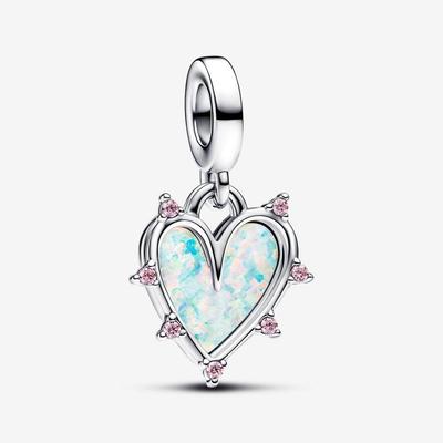 Charm doble colgante opalescente de la amistad