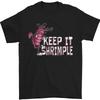 Women's Graphic Tee Keep It Shrimple Funny Shrimp Prawns Mens T-Shirt