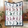 Dog Blanket Watercolor Puppy Animal Themed Throw Blanket Ultra Soft Pet Blanket Gifts for Dog Lover Throw Cozy Flannel Bed Cover