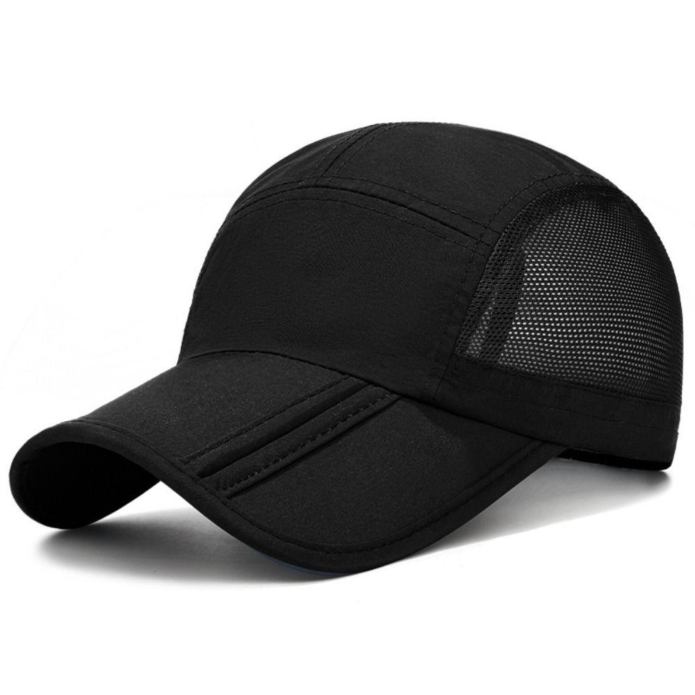 New Design Quick Drying Baseball Cap Lightweight Packable Outdoor Hat Polyester Breathable Visor Cap