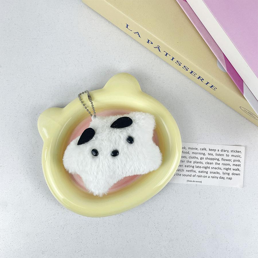 

Squeaky Puppy Plush Doll Unzipped Toy Mini Pinch Le Doll Pendant Doll Height about 6cm