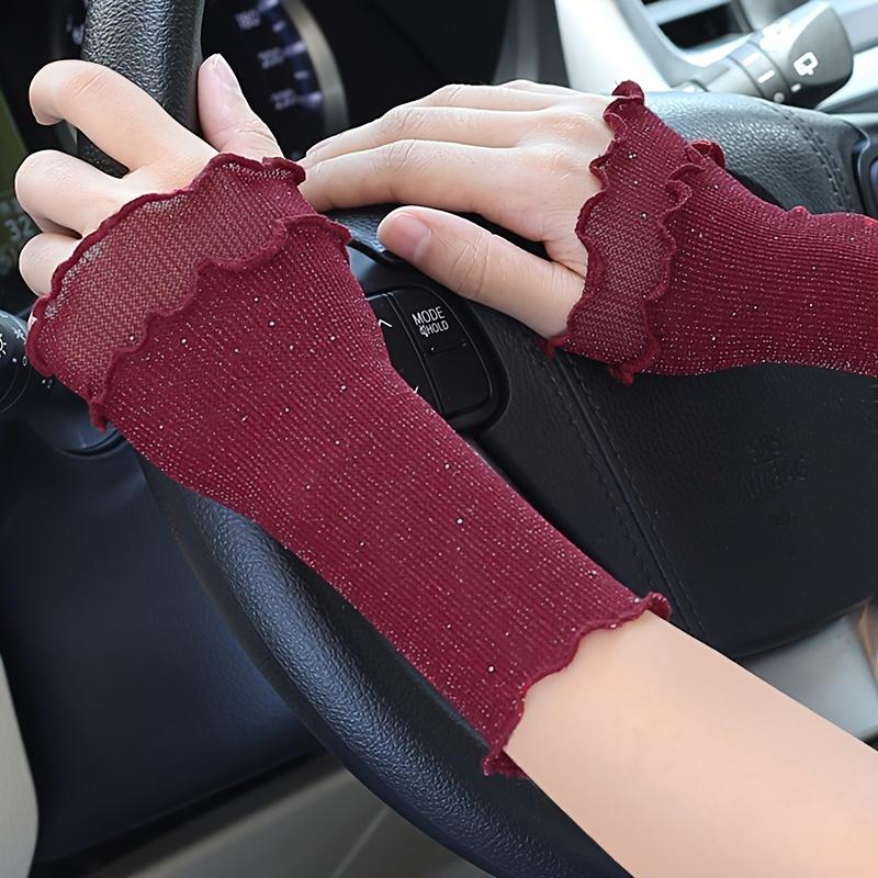 1Pair of fake sleeves, mesh sleeves, women's thin cuffs, wrist guards, scar cover, tattoo decorative gloves