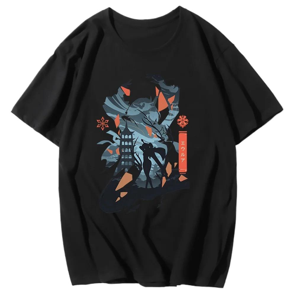 Genshin Impact Printing Tshirts Xiao Venti Print Tee Shirts Hu Tao Zhong Li Graphic T-shirt Kaedehara Kazuha Raiden Shogun Tees
