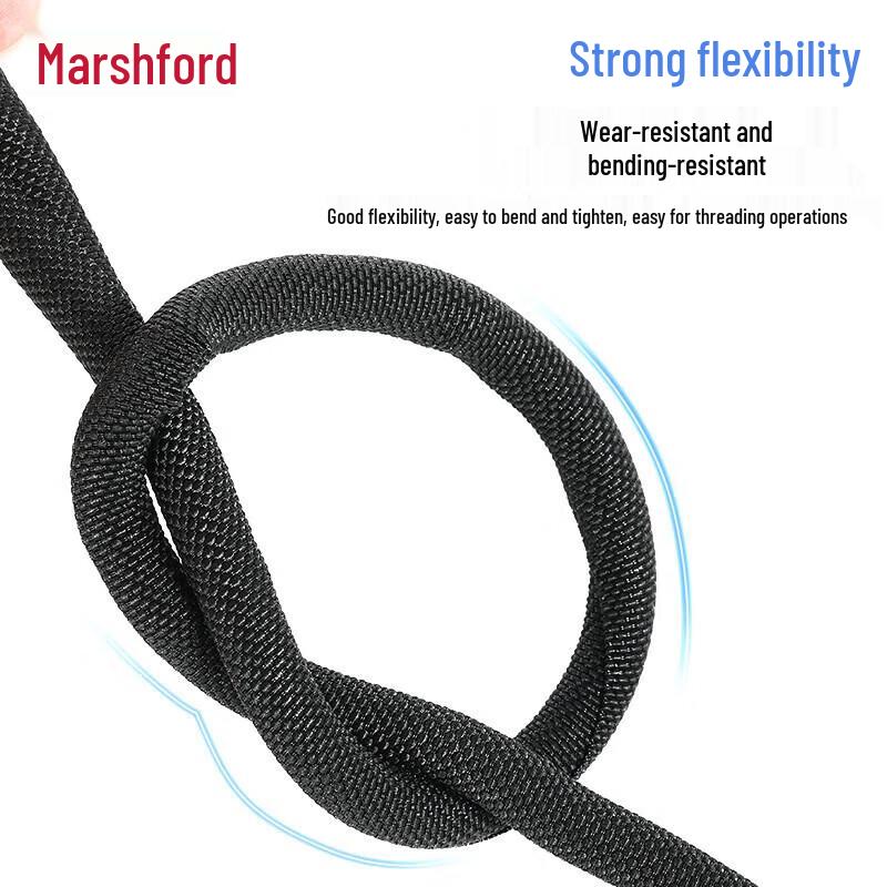 Self-Wrapping Braided Cable Sleeve