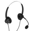 Telephone Headset Noise Reduction 3.5mm Straight Head Customer Service Headphone with Mic for VOIP Phones Call Center