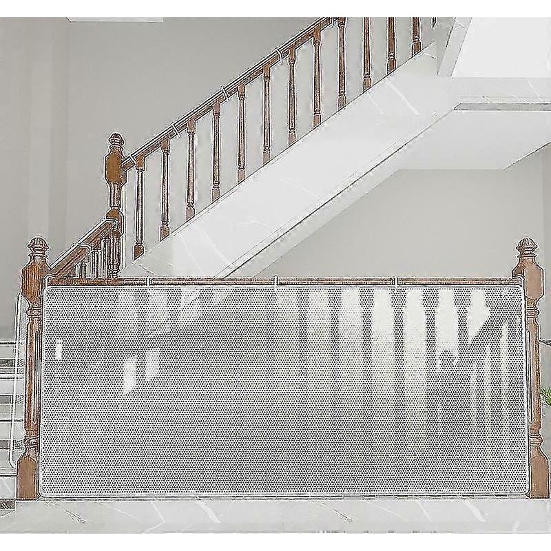 Children Protective Net Stair Protective Net Safety Rope Net Balcony Protective Net White 3m*78cm
