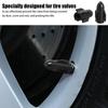 Tire Valve Caps Aluminum Tire Valve Chamber Rod Cap Dust Cover for Truck Bicycle Car Motorcycle Rim Valve Stems Caps Accessories