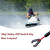 KOETSU Universal Outboard Motor Kill Switch Lanyard - Emergency Safety Cut-Off Cord with Quick Release Clip for Boat, PWC, Jet Ski & Marine Engines