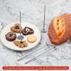 Blumen Nägel Kuchen Dekorationsset Heizstab für Pfannenkern Cupcake zu Backen Edelstahl Werkzeug Silber Kuchen Heizstab