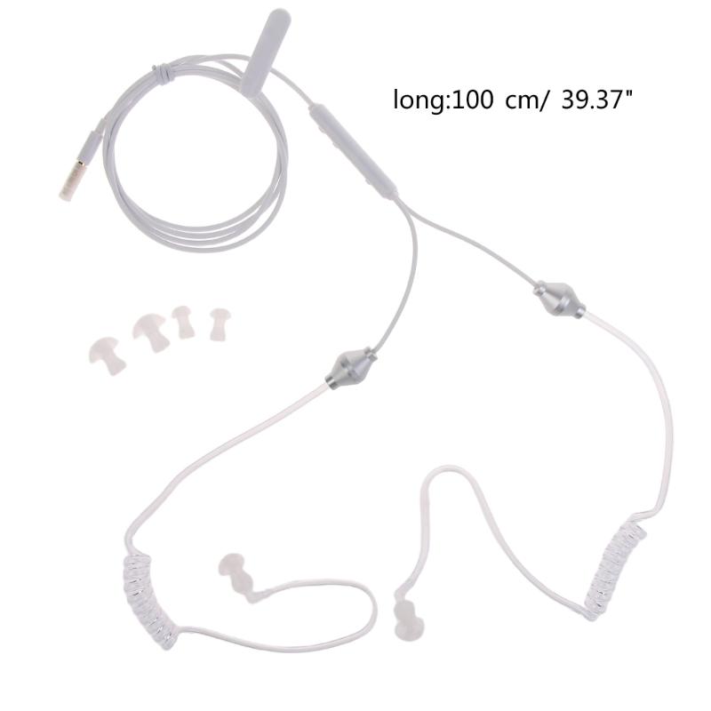 In Ear Stereo Air Tube Earpiece Anti-Radiation Headset Radiation-proof Earphone for Motorcycle Helmets Outdoor Activity