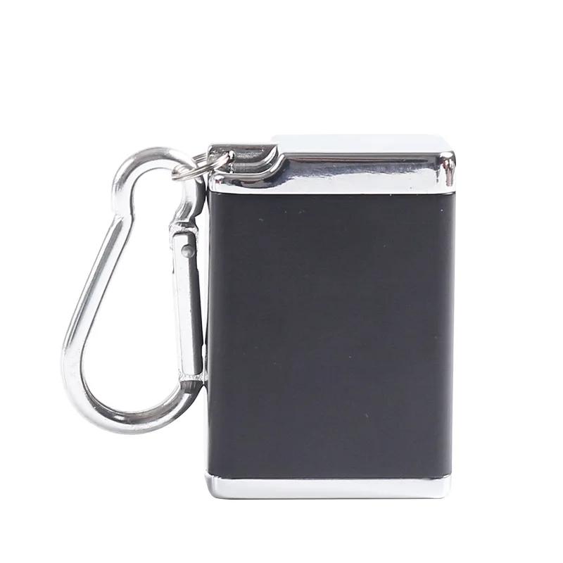 Portable Mini Ashtray with Lid Keychain Pocket Travel Ashtray Cigarette Metal Bottle Storage Package