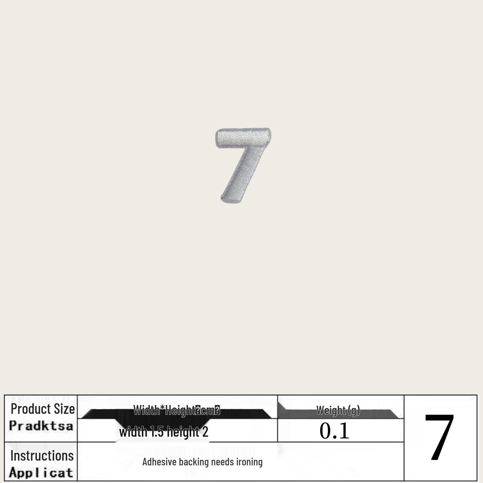 

Нашивки с цифровой вышивкой Na Yang 0-9: Белые аппликации с цифрами для одежды