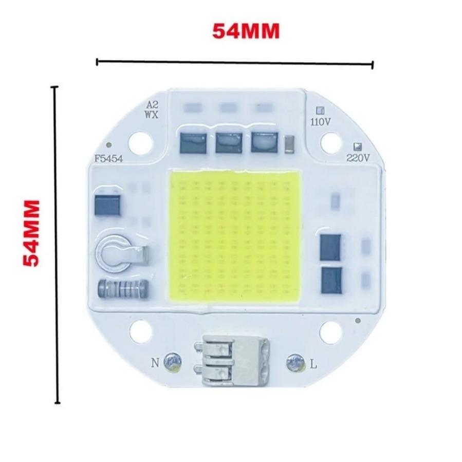 LED Chip COB Lamp 20W 30W 50W AC 220V 100V IP65 Smart IC No Need Driver DIY Flood Light Led Bulb Spotlight Outdoor Lamp Bead