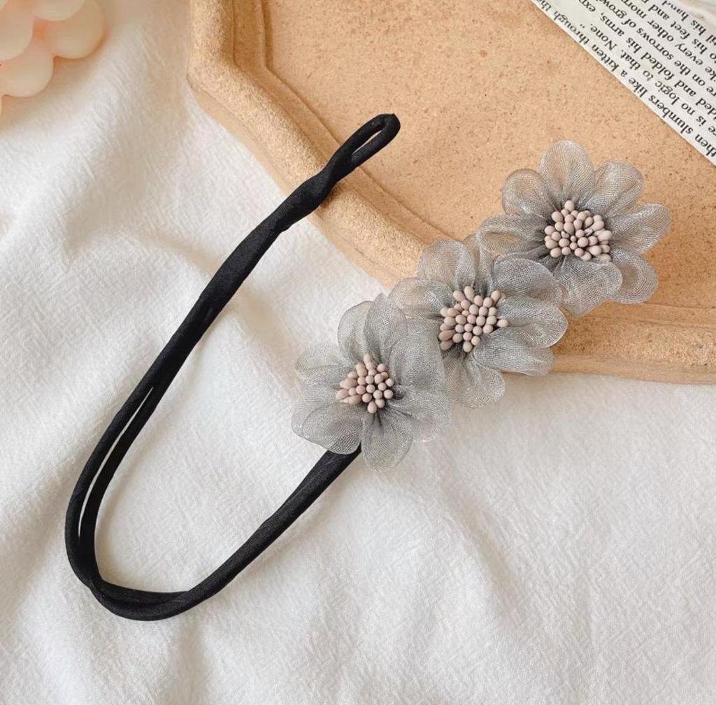 2025 Pearl Flower Bun Hair Tool: Stylish Korean Updo Accessory for Women