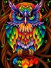 5d Diamond Painting New Owl Cartoon Full Square/round Embroidery Colorful Bird Animal Mosaic Home Decor