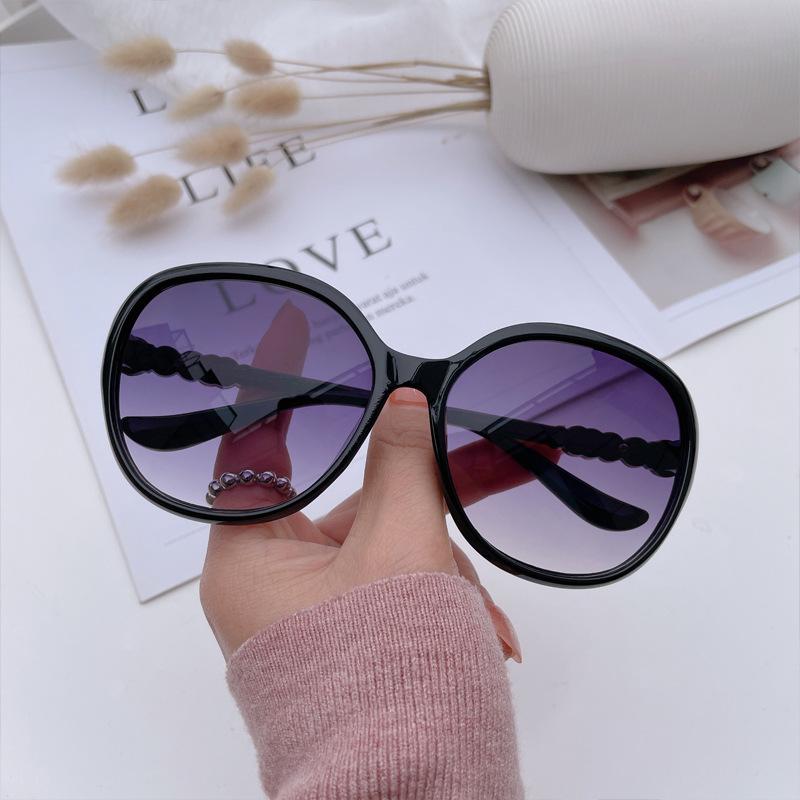 New Vintage Oversized Elliptic Sunglasses Woman Fashion Brand Designer Sun Glasses Female Leisure Eyewear Uv400