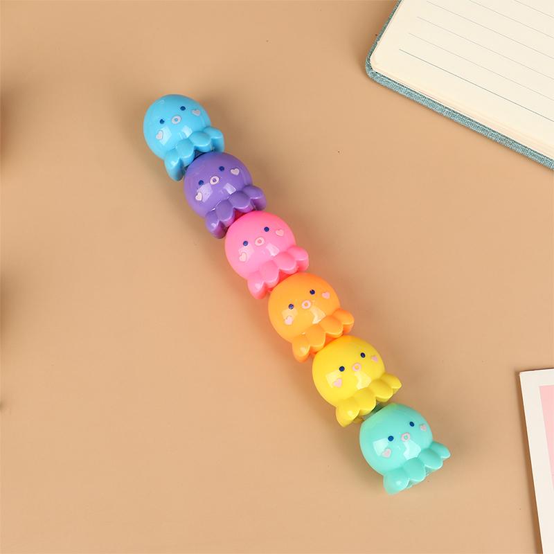 Creative Cat Claw Bear Shape Highlighter Can Be Separated Wide Pen Thick Pen