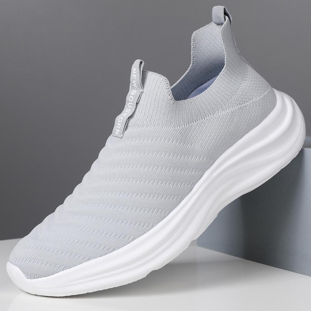 Pantofi pentru bărbați, pantofi sport, pantofi casual respirabili din plasă, pantofi albi de antrenament militar pentru studenți, pantofi de alergare cu amortizare ușori cu talpă moale