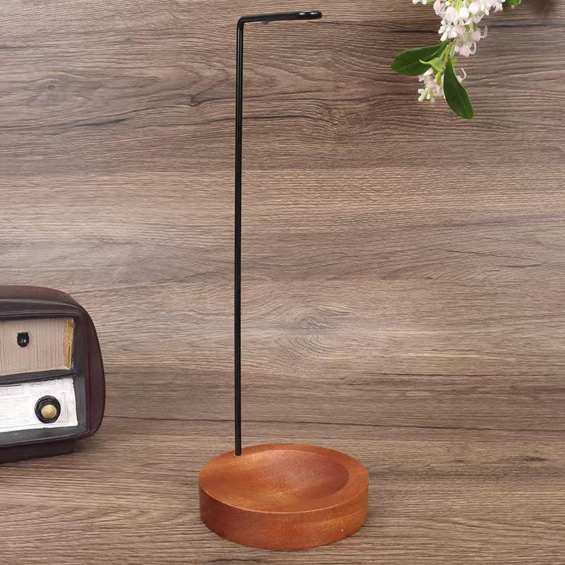 Sapeli Inverted Incense Holder: Solid Wood Aromatherapy Accessory for Home and Zen Tea Ceremonies