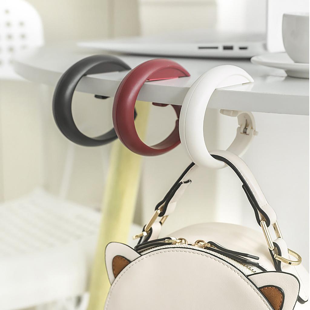 Portable Purse Hanger, Foldable Purse Handbag Hook Table Hanger Holder, Non- No-Punching Table Hook