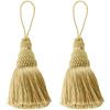 2Pc Home Decor Hanging Rope Silk Tassel Fringe Tassel Trim Garment Decoration Key Tassels for DIY Embellishments Curtain Accessories
