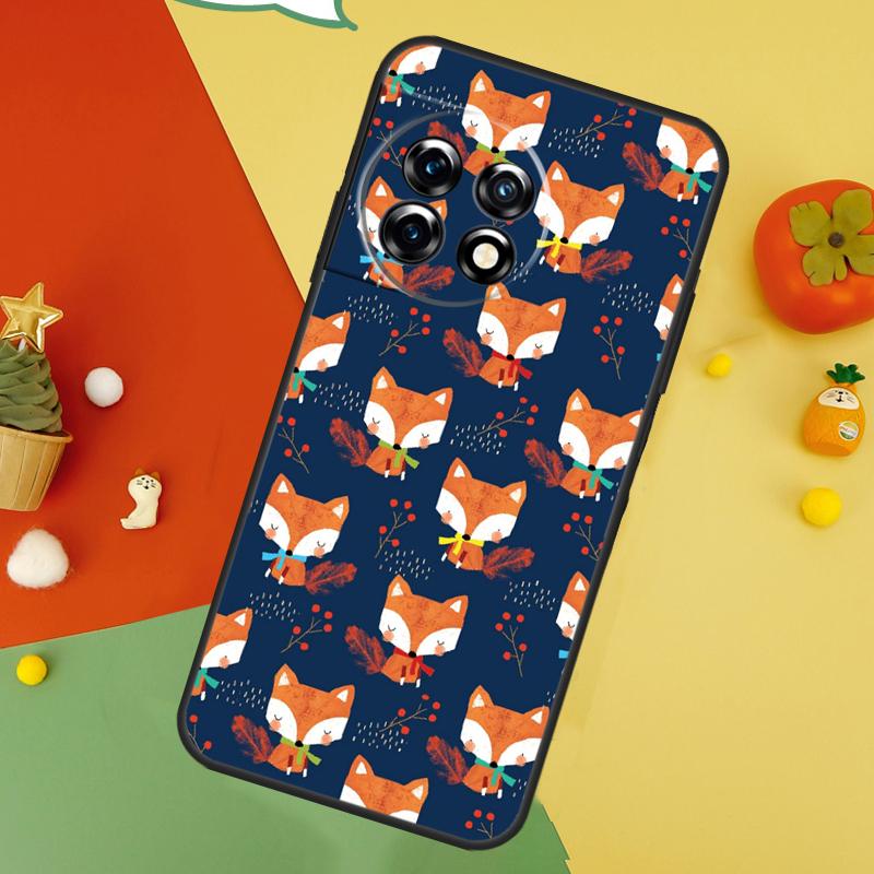 Cartoon Foxes Animal Case For OnePlus Nord 5 CE 2 3 4 Lite N20 N30 OnePlus 15 13 12 11 10 10T 12R 13T 13R Cover
