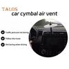 2Pcs Car Vent Mini Drum Crash Cymbal for Car Vent Car Dashboard Percussion Turn Your Ride Into A Rhythm Zone Drummer Car Accessory