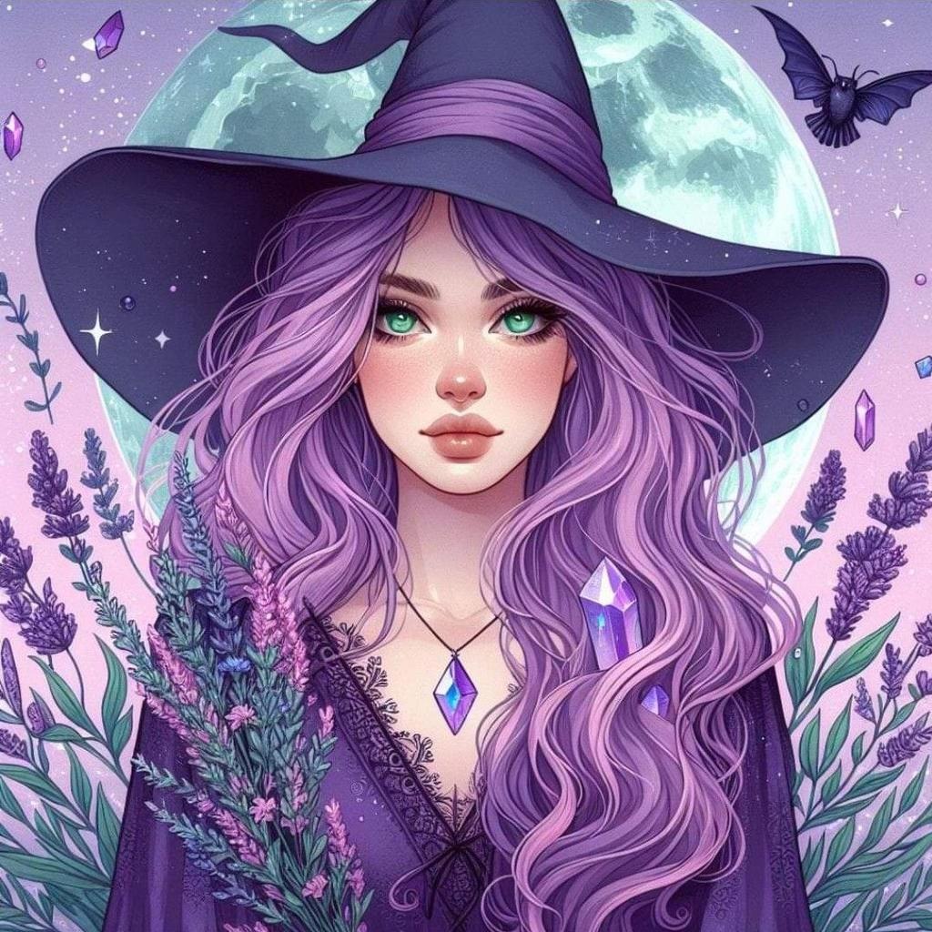 Cartoon Junge Hexe 5D Diamantmalerei Kits Anime Süßes Magisches Mädchen Handgemacht DIY Bohrer Mosaik Stickerei Kreuz