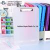 Large Capacity A4 File Box with Pen Slot & Clipboard for A5 Paper Storage