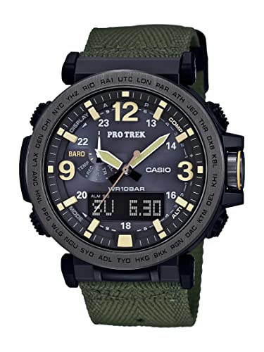 

Casio Men s Watch Protrek Quartz Resin Fabric Casual Watch Green PRG-600YB-3CR Model