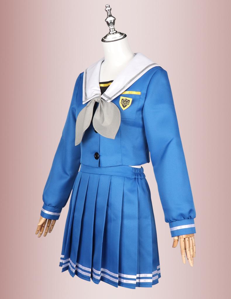 Wakaba Mutsumi Cosplay Stage Costume - Plaid Skirt JK Uniform Dress