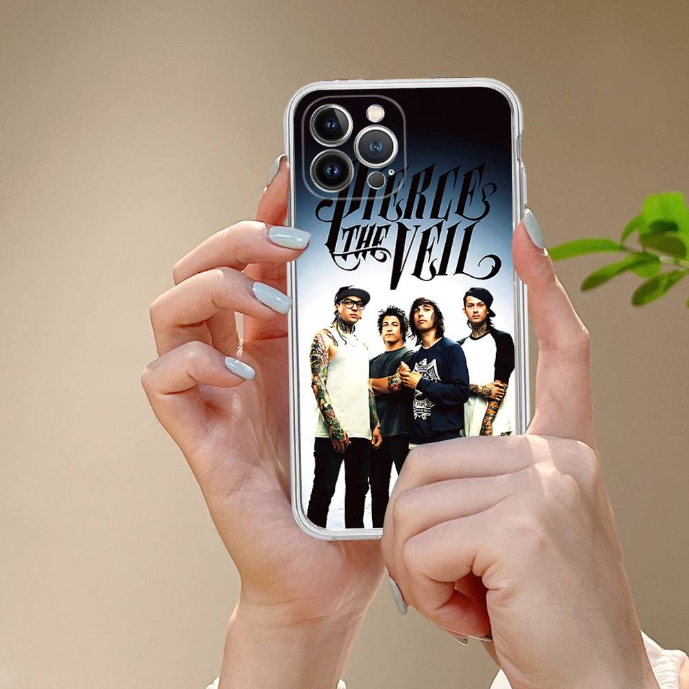 P-Pierce The Veil Band For IPhone 17 16 15 14 13 12 11 Pro Max Plus Mini Funda For Transparent Cover