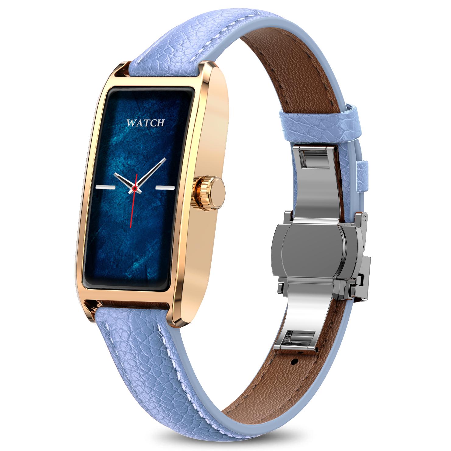 

Dora T Women Smart Watch With Heart Rate Blood Pressure Oxygen Monitor Stylish Square Design Waterproof