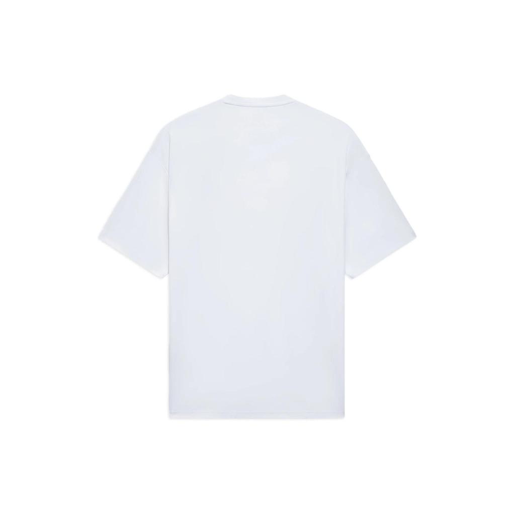 Li-Ning Wade Series Alphabet Print Logo Crew Neck Short Sleeve T-Shirt Unisex Tops White AHSS431-2