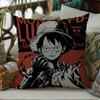 Federa Cuscino Monkey D Luffy One Piece Esclusiva per Fan Anime Edizione Limitata Decorazione a Tema Tesoro per Camera da Letto Stanza del Dormitorio