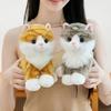 Meow Sound Effect Fluffy Plush Cat Toy Soft Plush Animal Stuffed Toy  Home Decoration