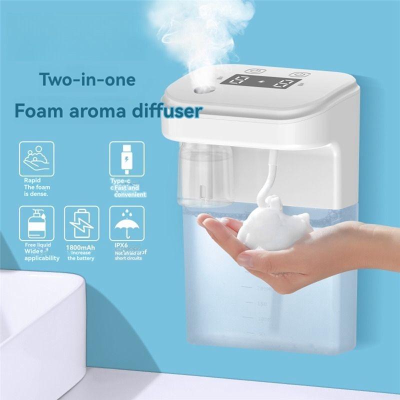 A25F-Mobiler Waschtelefon-kompatibler Automatischer Induktions-2-in-1-Aromatherapie-Maschinen-Seifenspender-Infrarot-Induktions-Blasen-Ma