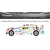 2 szt. 2-pinowy uchwyt żarówki kierunkowskazu bocznego do samochodu Pasuje do Land Rover Discovery 2 XBP100180 Plastik i Metal Zamiennik Aftermarket