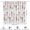 Kids Ballet Girl Print Shower Curtain Waterproof Fabric Bathroom Decor