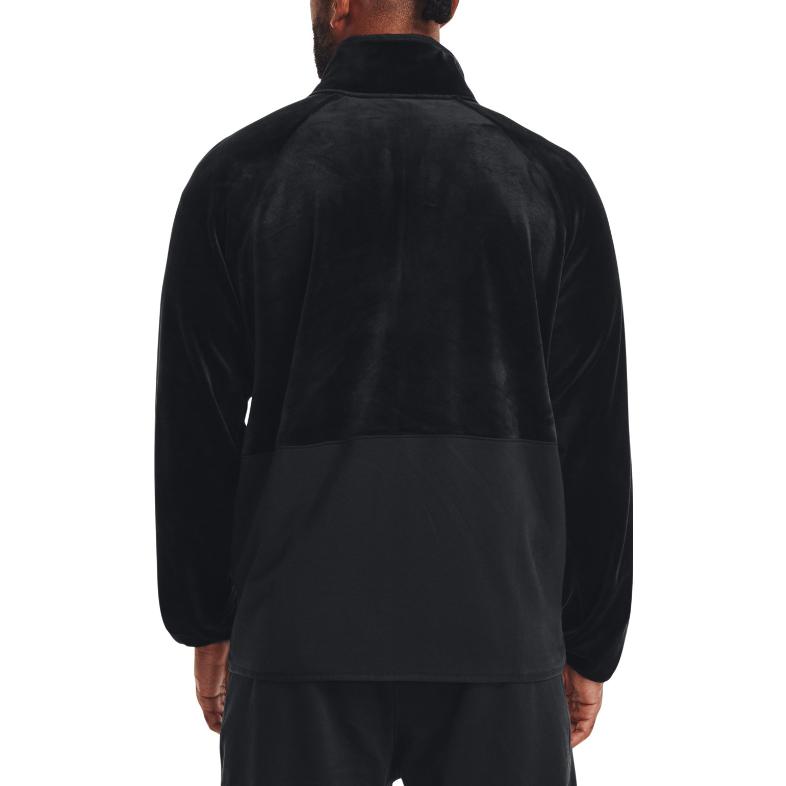 Under Armour Solid Color Logo Print Zip-Up Collar Jacket Men Outerwear Black 1373872-001