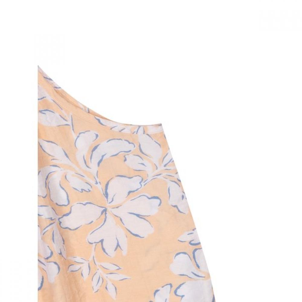 Barbara Women S Orange Flower Pattern Pajama  awp4627S 