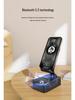 Bluetooth Speaker Mobile Phone Holder: Three-in-One Rotating Audio & Charging Steel Cannon