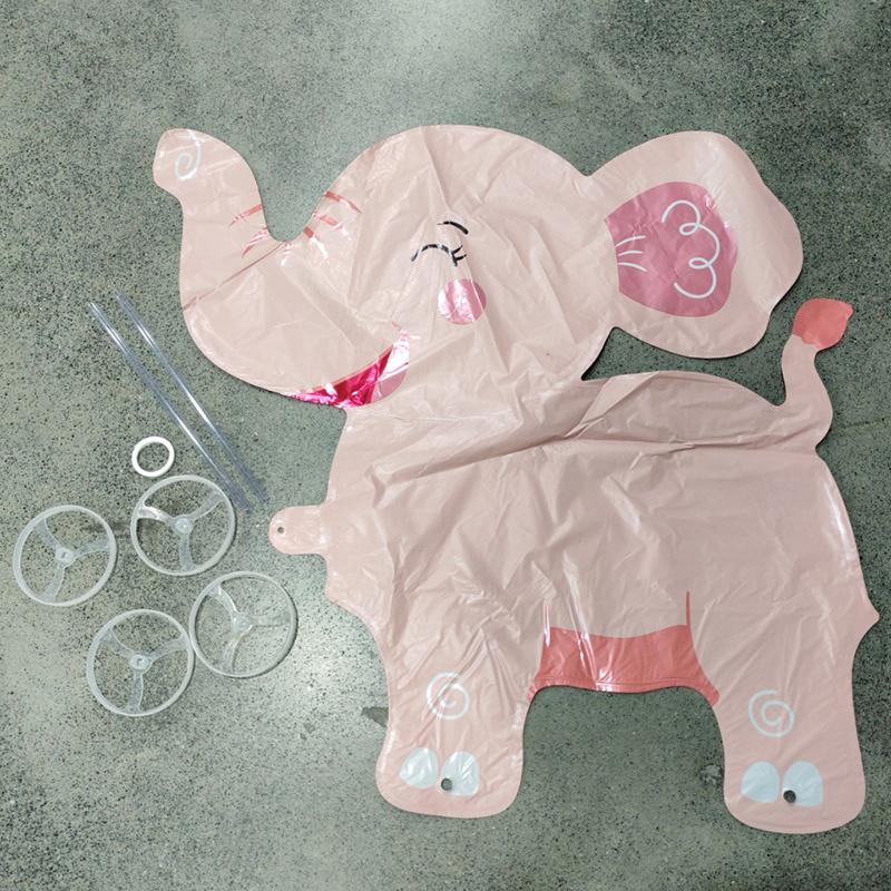 

Stand-Up Elephant 4D Balloon with Wheel for Kids Birthday Decorations Other