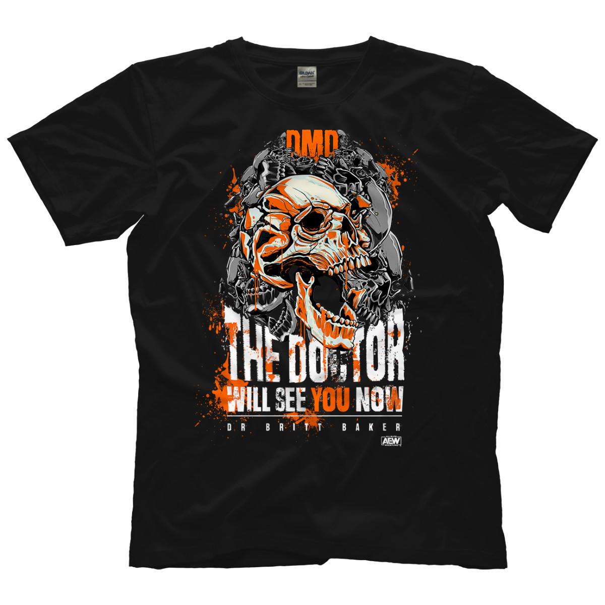 Britt Baker - The Doctor Will See You Now AEW Official T-Shirt S разноцветный