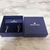 Used SWAROVSKI Swarovski earrings 3 stones