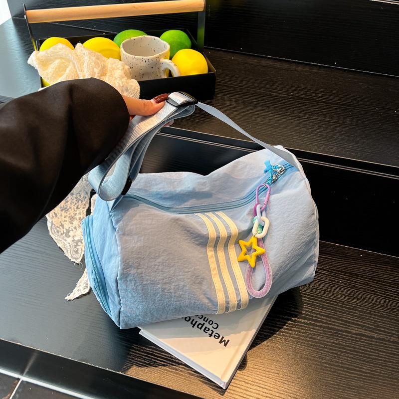 

Сумка большой вместимости из ткани Оксфорд, женская летняя новая модная сумка подмышку, повседневная наплечная сумка-мессенджер, сумка-тоут Without pendant синий