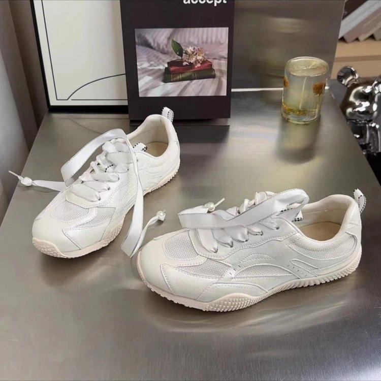 Popular German training shoes women's shoes 2025 spring new mesh breathable little white shoes casual sports shoes versatile single shoes
