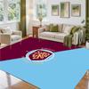 Burnley Football Design Crystal Velvet Rug Soft Decorative Mat for Bedroom Entrance